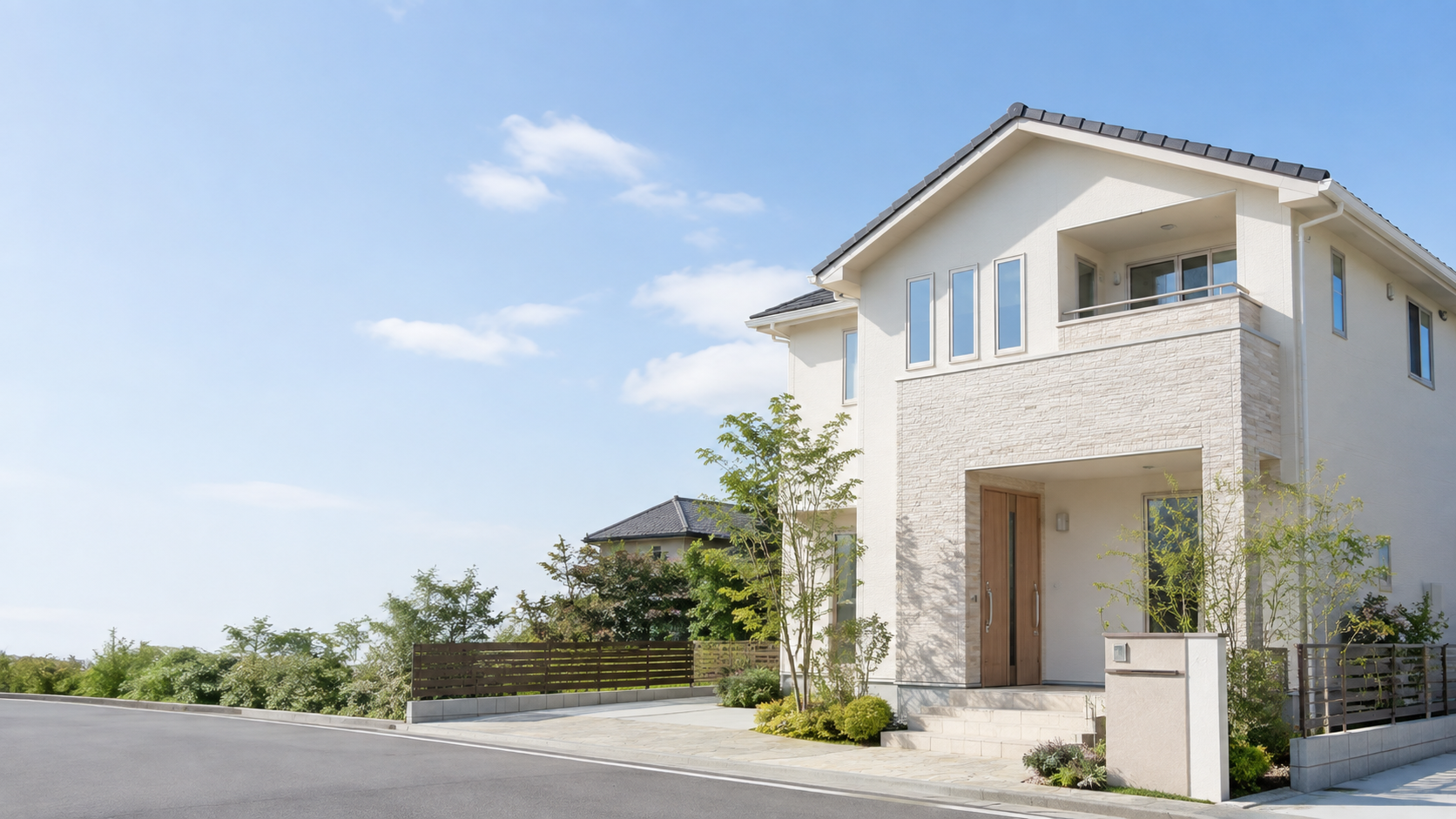 塗り替えを終えた住宅の外観(イメージ)